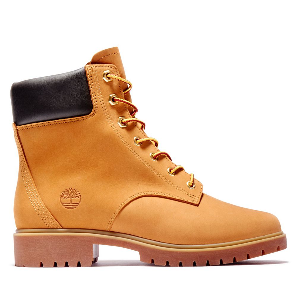 Botas 6-Inch Timberland Argentina Mujer - 6-Inch Jayne Waterproof Cuero - Marrones - ZHYMOW-041